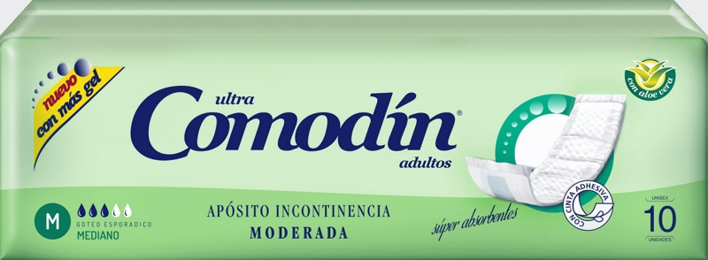Comodin Aposito Incontinencia Moderada x 120 unid